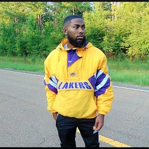 mitchell ness lakers jacket